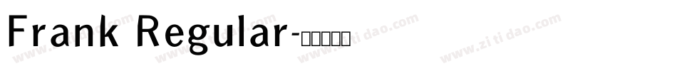 Frank Regular字体转换